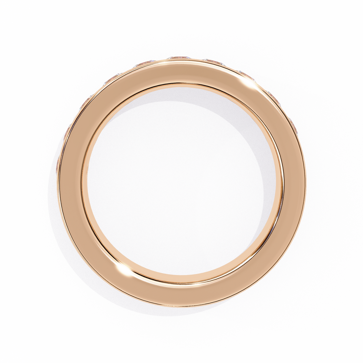 Reverra 14K Channel Set Diamond Eternity Band, Sleek Brilliance in Modern Form, CTTW-1.01