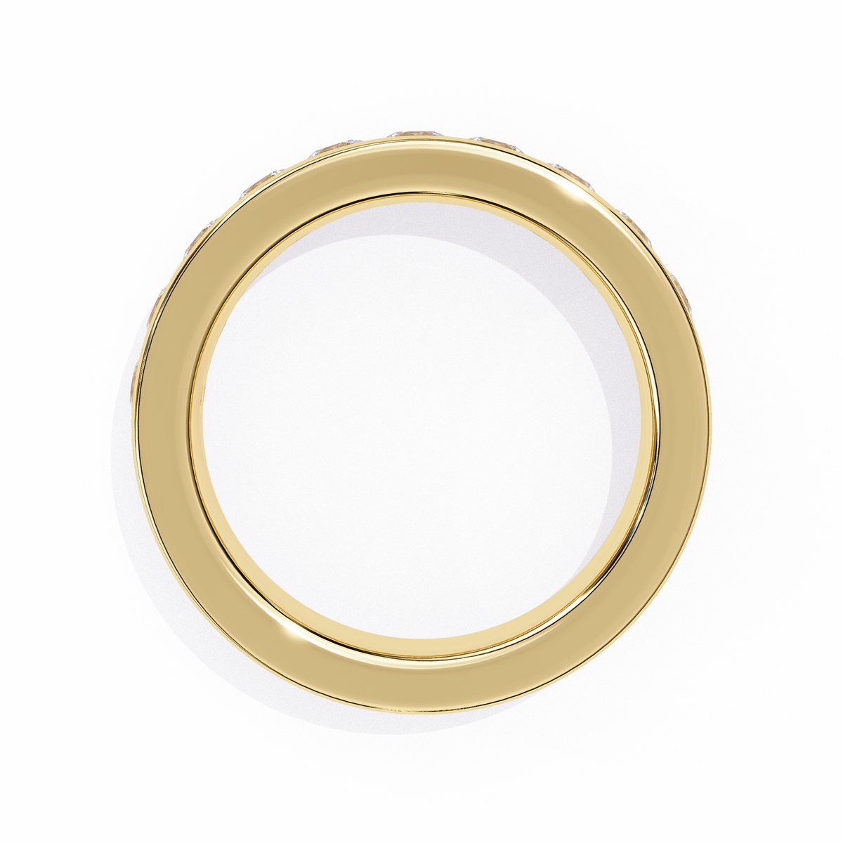 Reverra 14K Channel Set Diamond Eternity Band, Sleek Brilliance in Modern Form, CTTW-1.01