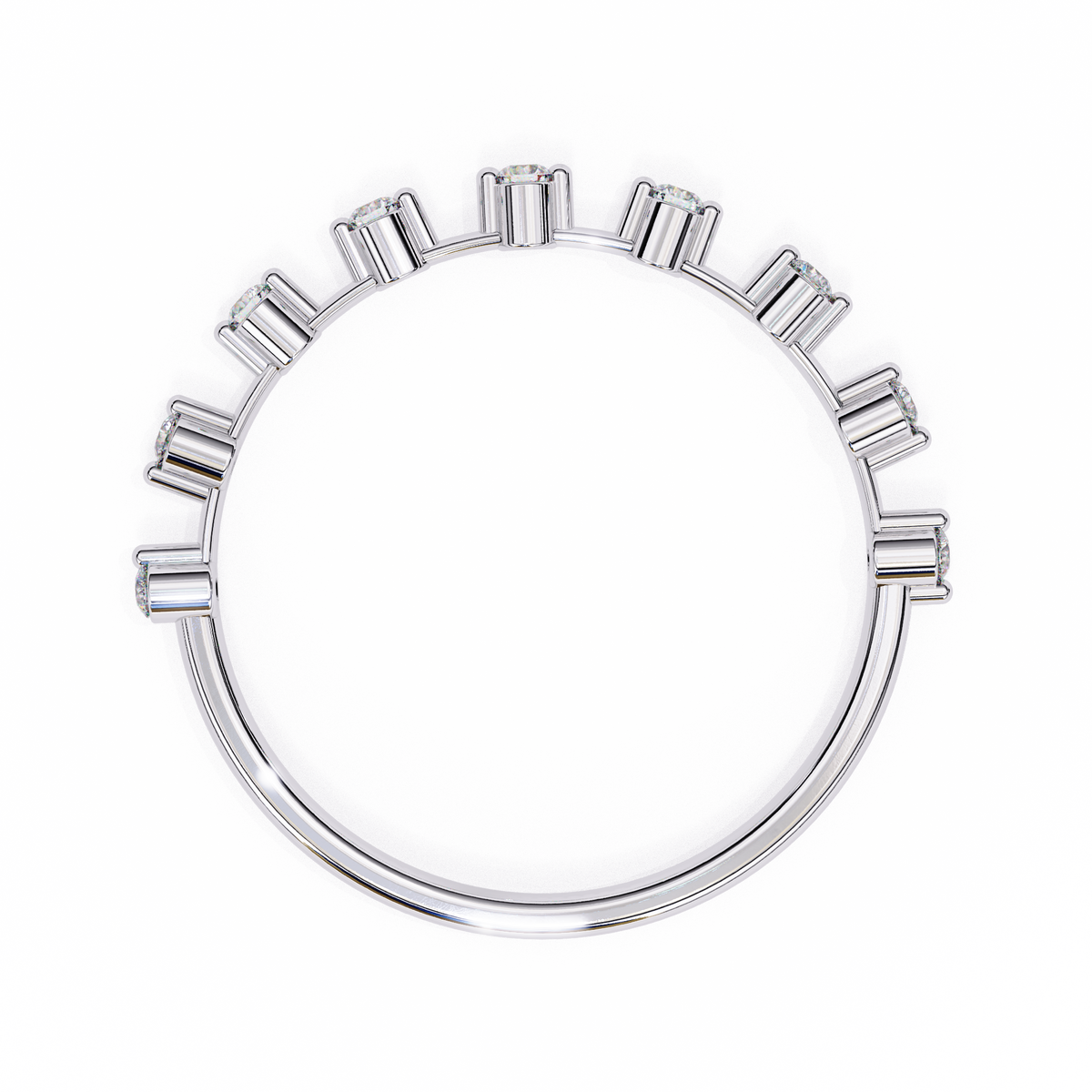 Reverra 14K Floating Diamond Band, Minimal Brilliance with Modern Edge, CTTW-0.11
