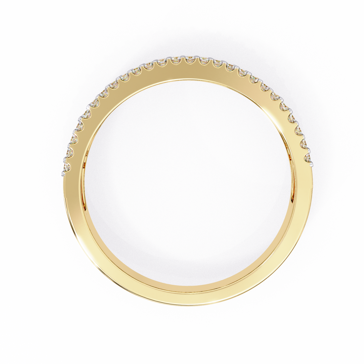 Reverra 14K Baguette Diamond Double Row Band, Luxe Brilliance & Modern Glamour, CTTW-0.9