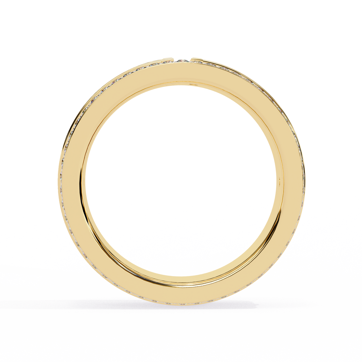 Reverra 14K Double Row Diamond “T” Band, Iconic Luxury & Modern Edge, CTTW-0.806