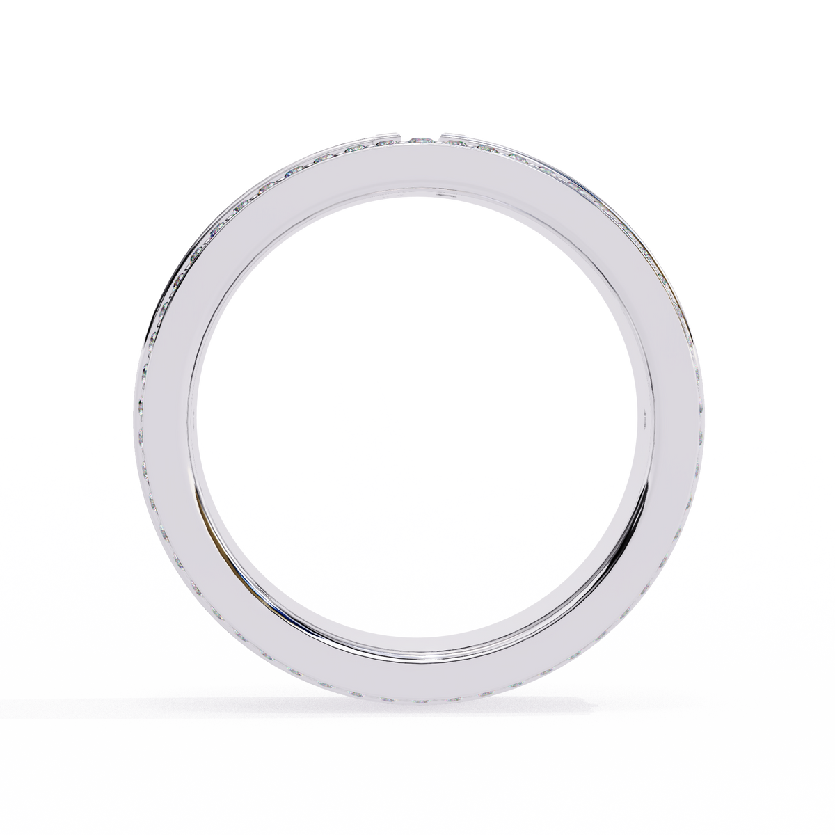 Reverra 14K Double Row Diamond “T” Band, Iconic Luxury & Modern Edge, CTTW-0.806