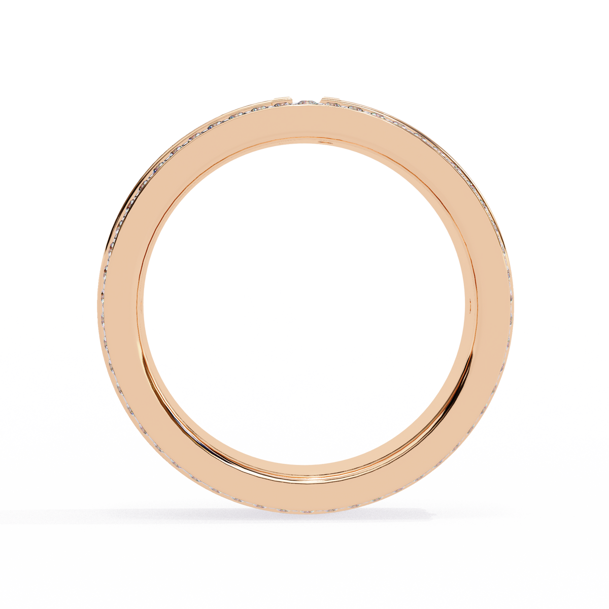 Reverra 14K Double Row Diamond “T” Band, Iconic Luxury & Modern Edge, CTTW-0.806