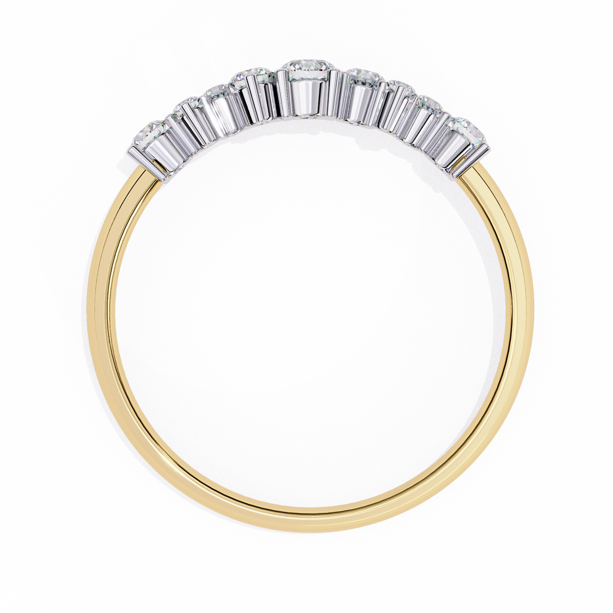 Reverra 14K Cluster Diamond Band, Delicate Modern Sparkle, CTTW-0.27
