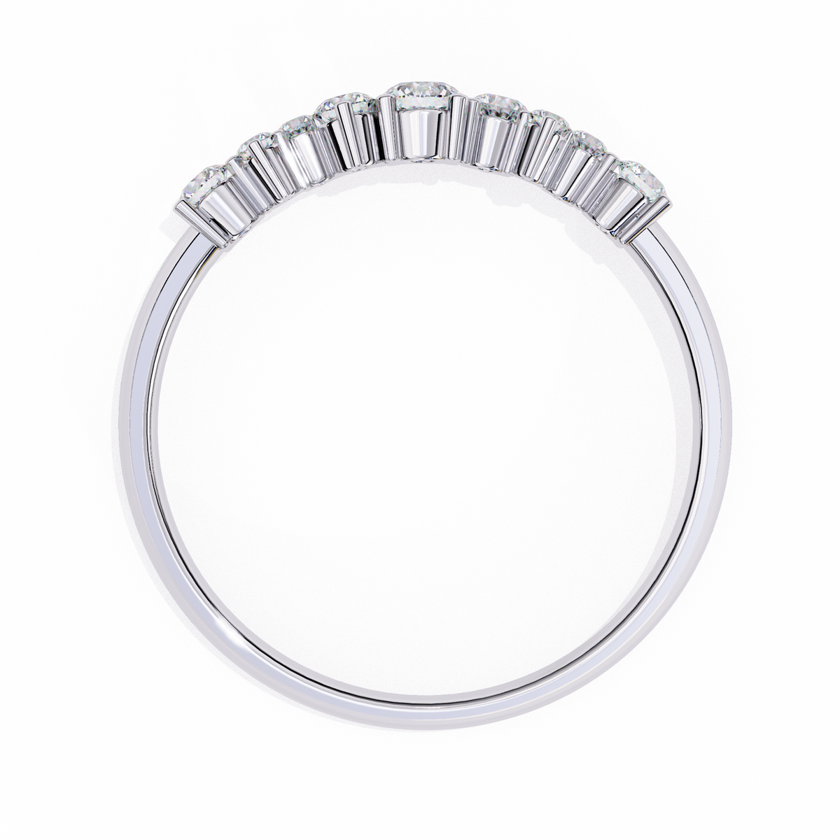 Reverra 14K Cluster Diamond Band, Delicate Modern Sparkle, CTTW-0.27