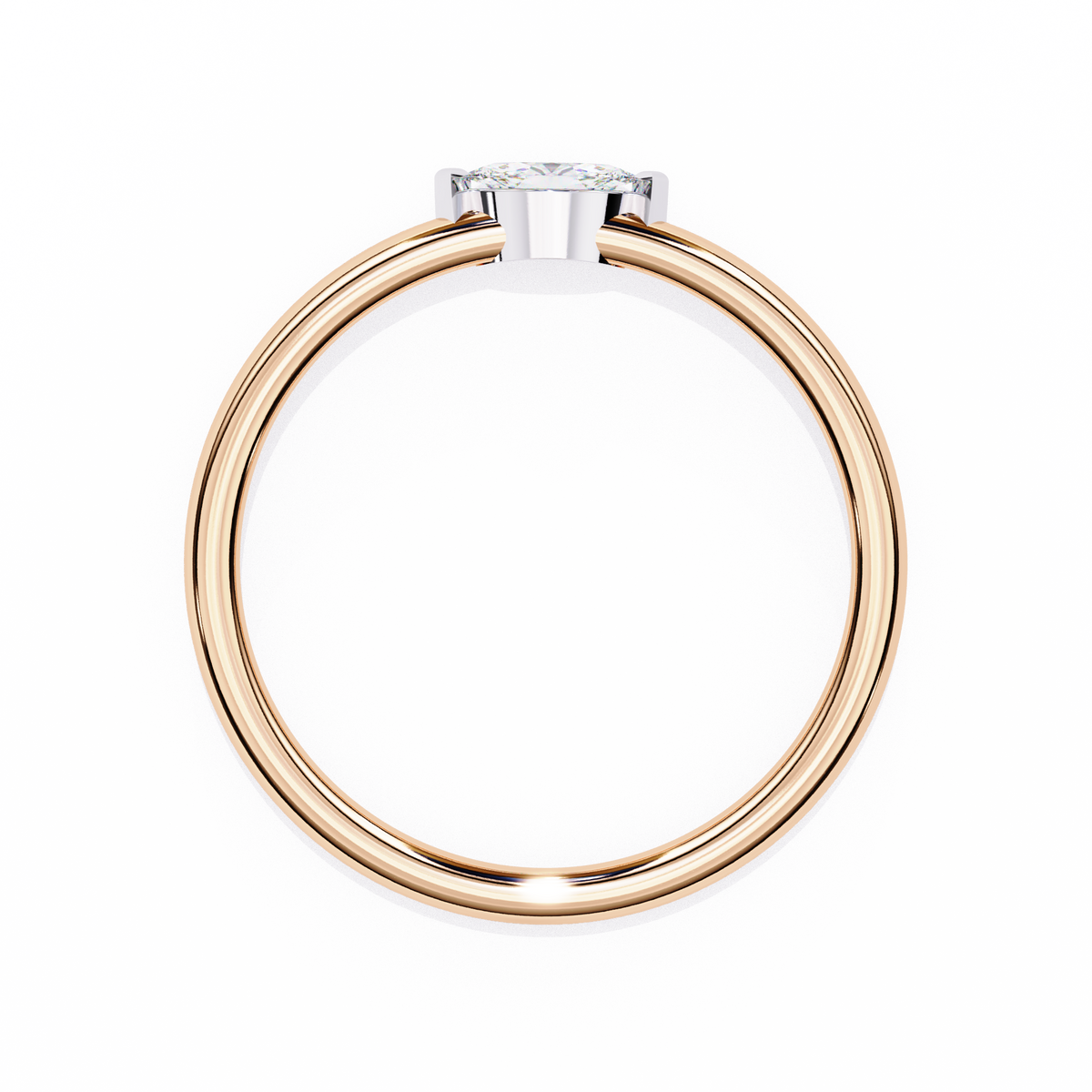 Reverra 14K Marquise Diamond Solitaire Ring, CTTW-0.1