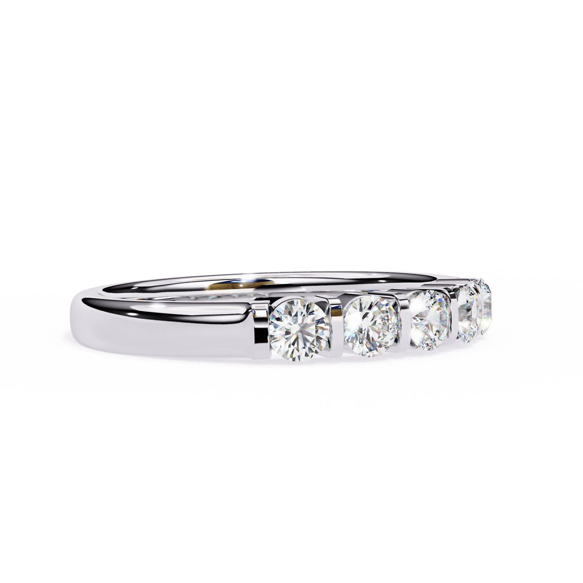 Reverra 14K Five-Stone Diamond Band Engagement Rings, CTTW-0.51