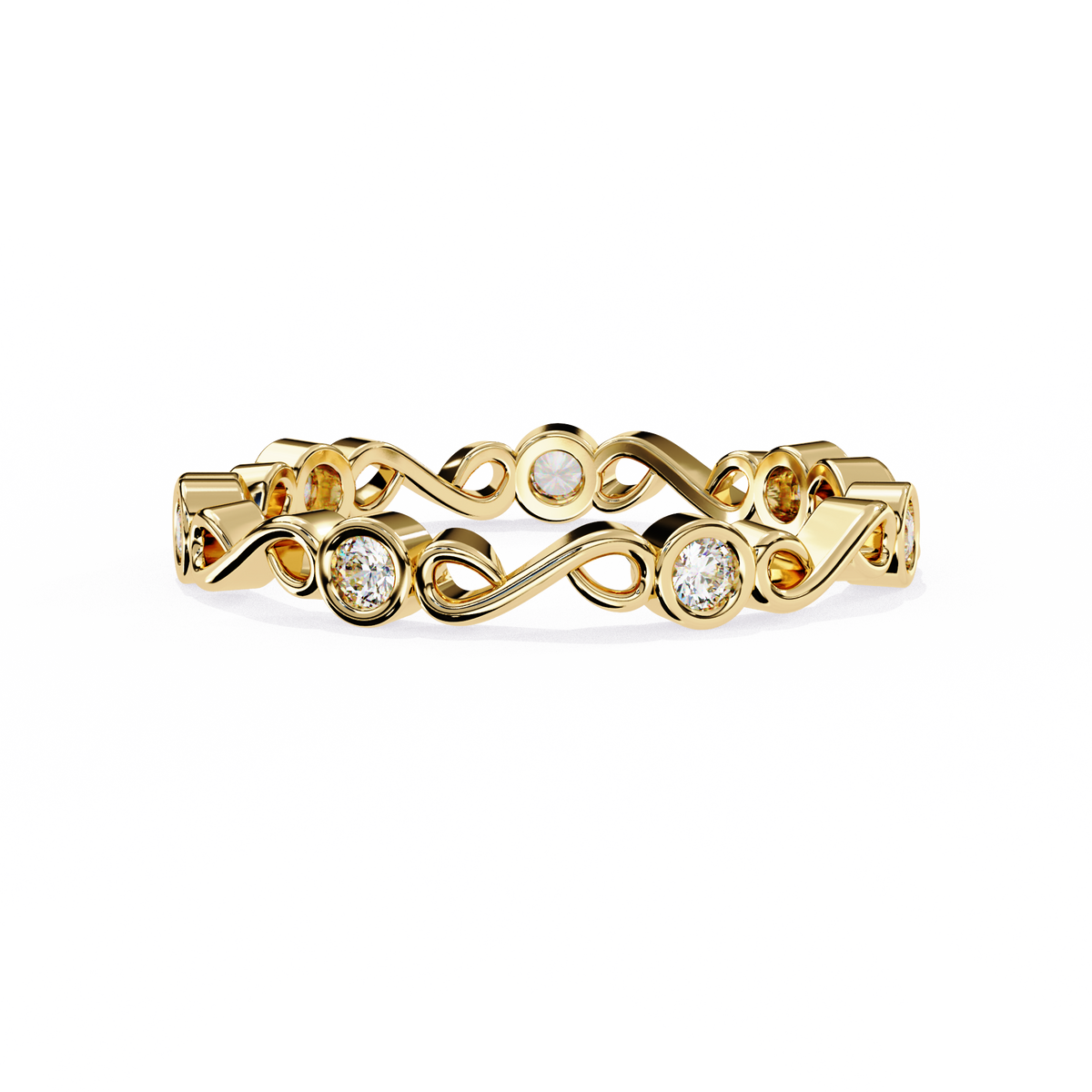 Reverra 14K Infinity Diamond Eternity Band, CTTW-0.21