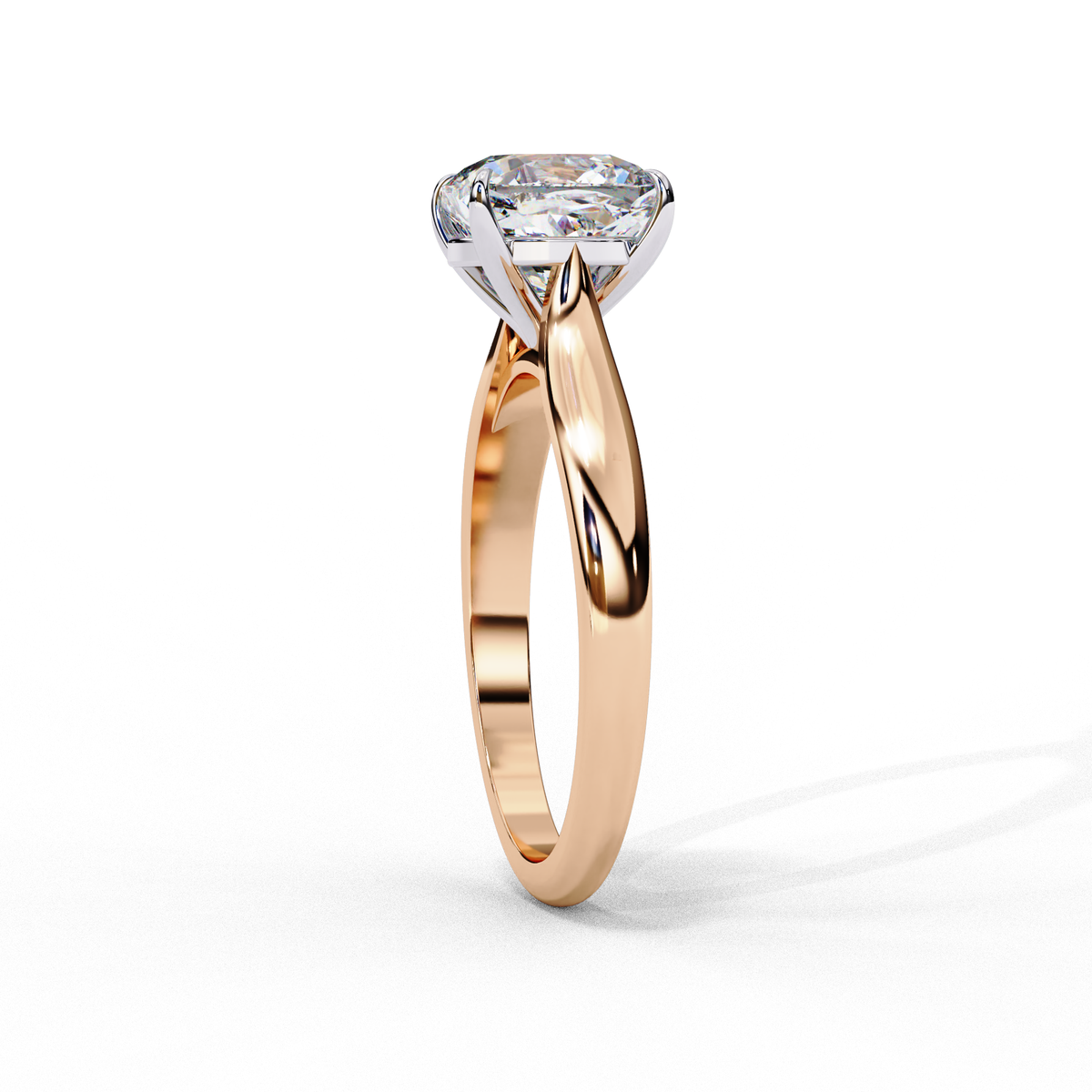 Reverra 14K Cushion Solitaire Engagement Ring, CTTW-2.65