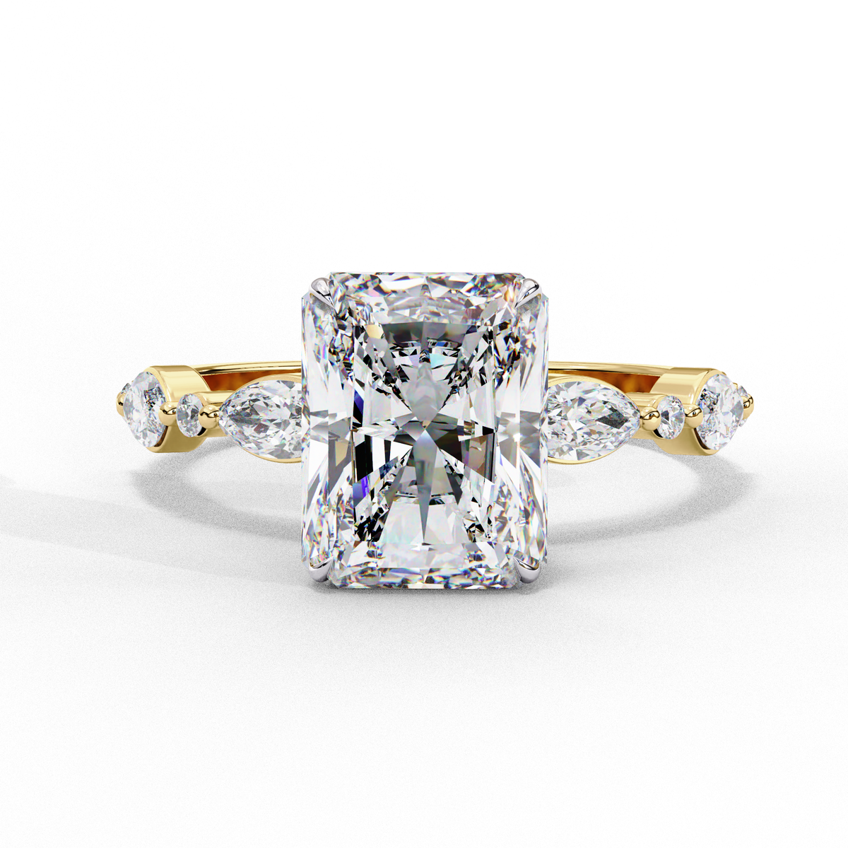 Reverra 14K Radiant Solitaire Engagement Ring, CTTW-3.19
