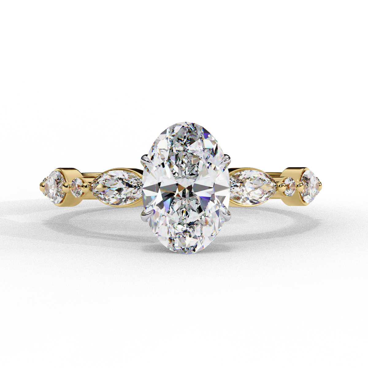 Reverra 14K Oval Solitaire Engagement Ring, CTTW-1.2