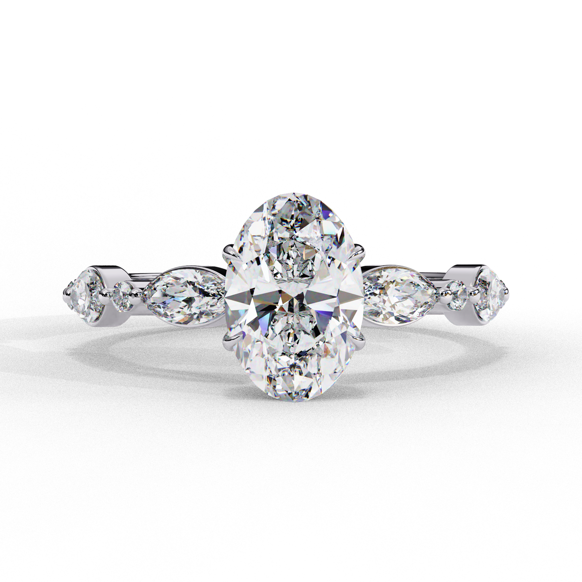 Reverra 14K Oval Solitaire Engagement Ring, CTTW-1.2