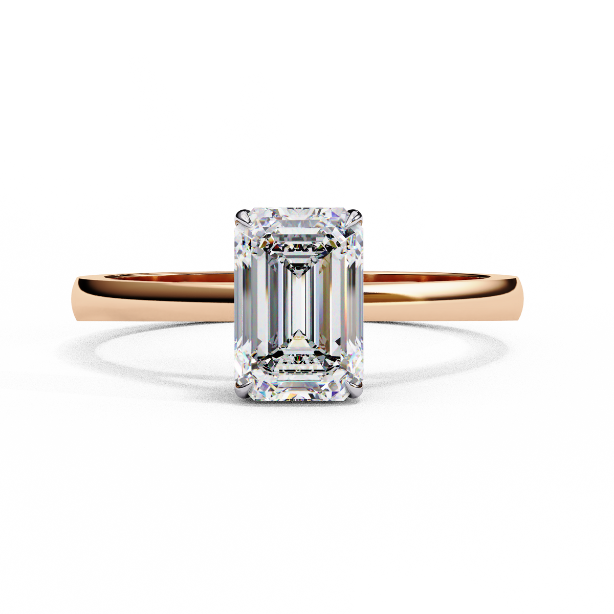 Reverra 14K White Gold Solitaire Engagement Ring, CTTW-1.2