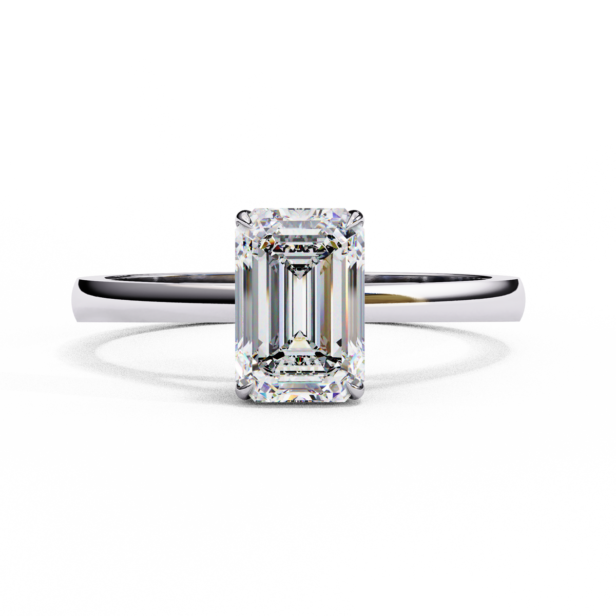 Reverra 14K White Gold Solitaire Engagement Ring, CTTW-1.2