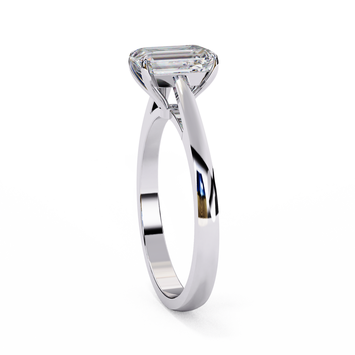 Reverra 14K White Gold Solitaire Engagement Ring, CTTW-1.2