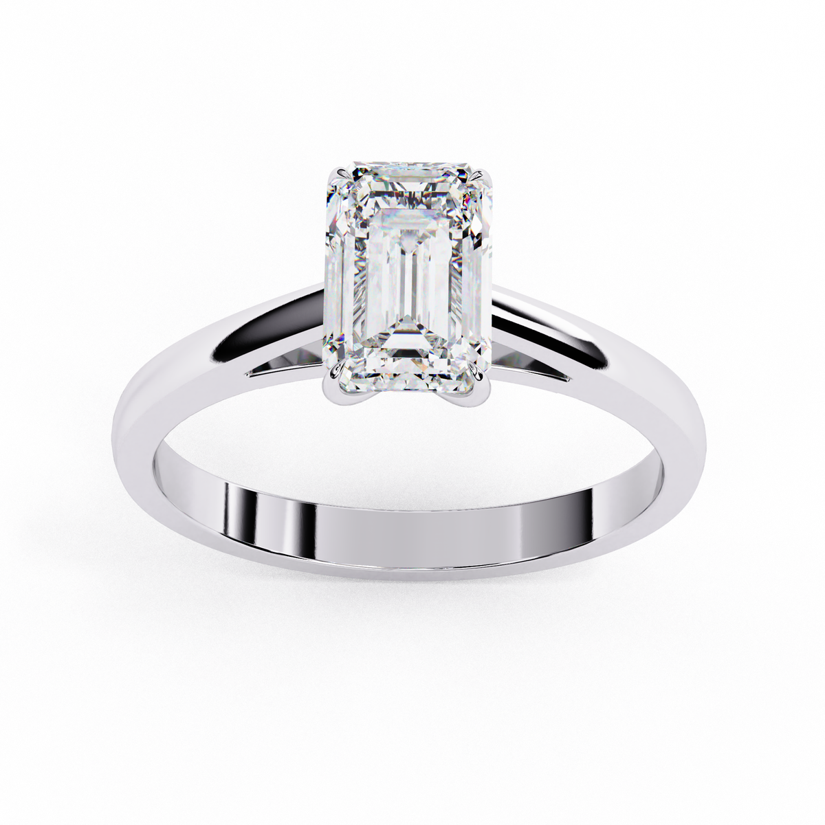 Reverra 14K White Gold Solitaire Engagement Ring, CTTW-1.2