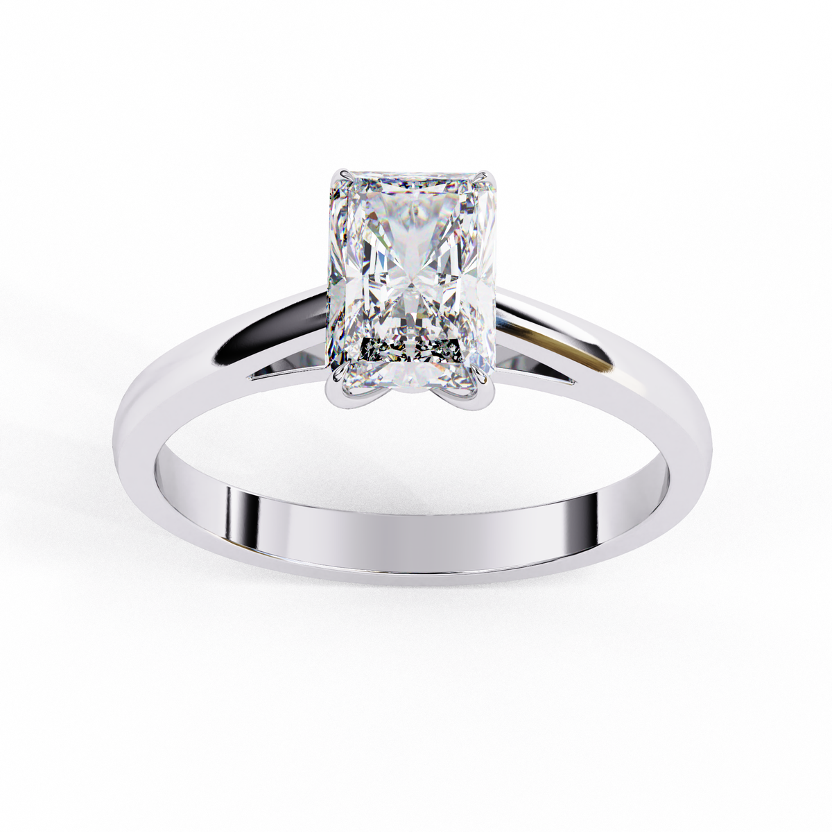Reverra 14K White Gold Solitaire Engagement Ring, CTTW-1.21
