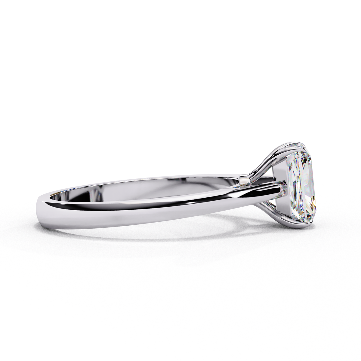 Reverra 14K White Gold Solitaire Engagement Ring, CTTW-1.21