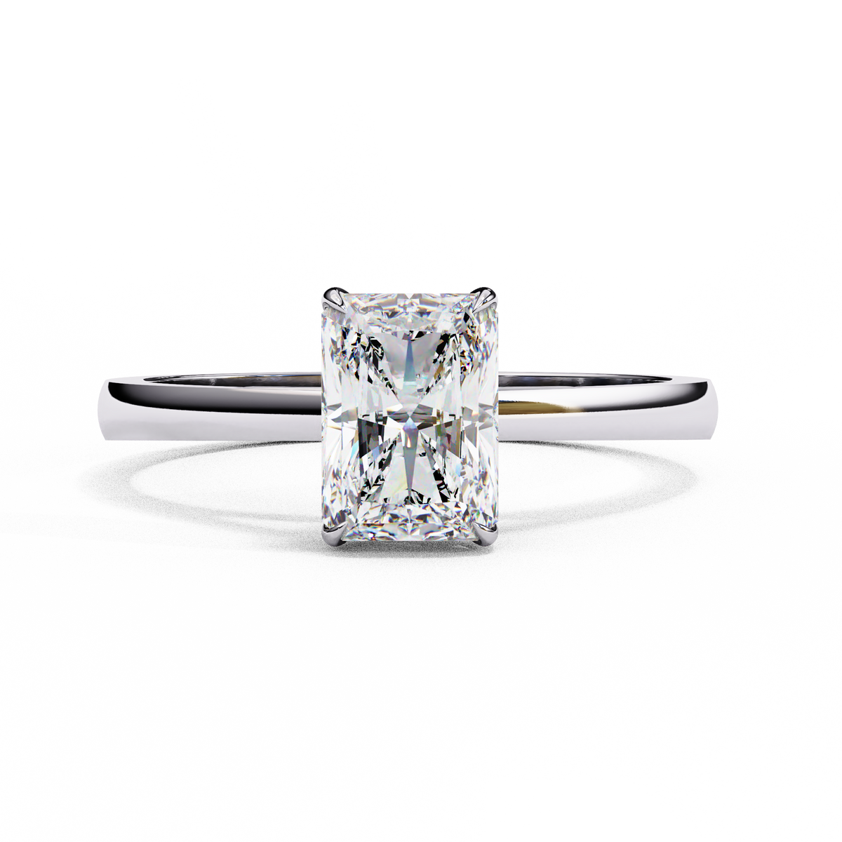 Reverra 14K White Gold Solitaire Engagement Ring, CTTW-1.21