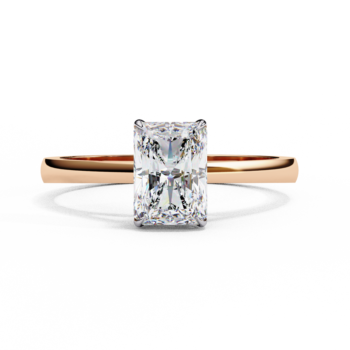 Reverra 14K White Gold Solitaire Engagement Ring, CTTW-1.21