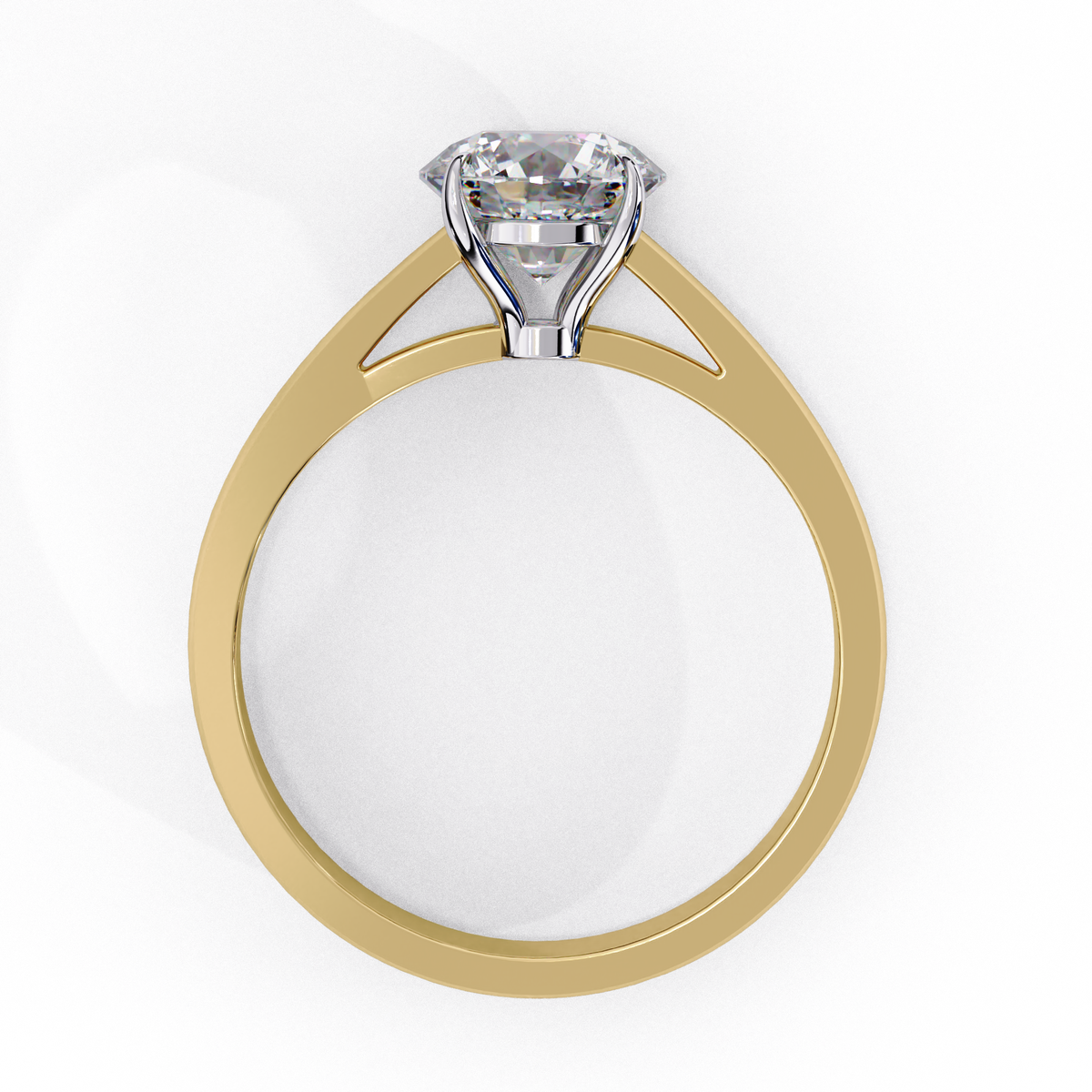 Reverra 14K Classic Round Solitaire Engagement Ring, CTTW-1.3