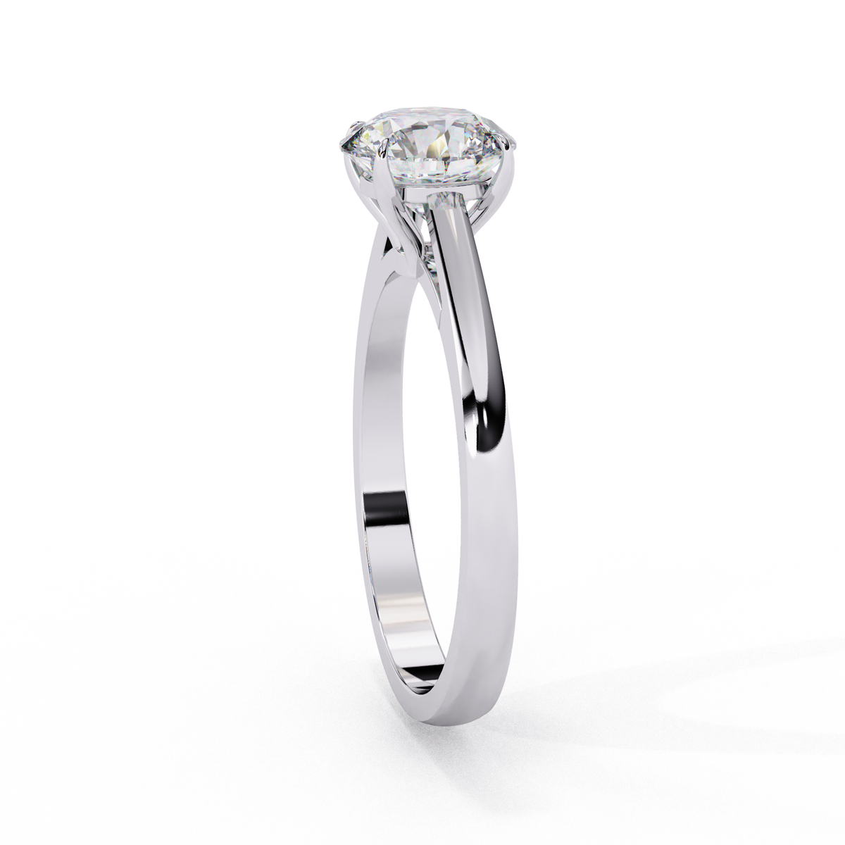 Reverra 14K Classic Round Solitaire Engagement Ring, CTTW-1.3
