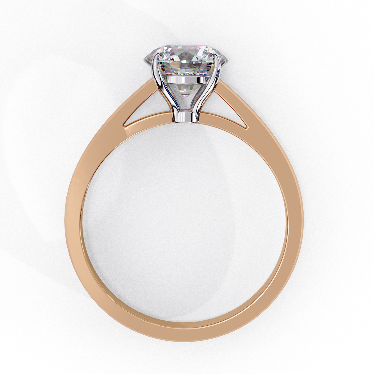 Reverra 14K Classic Round Solitaire Engagement Ring, CTTW-1.3