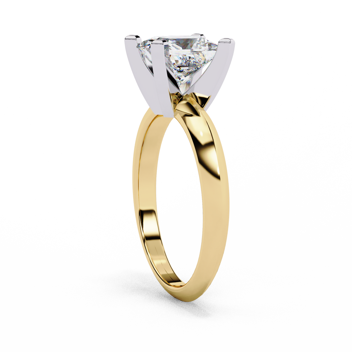 Reverra 14K Two-Tone Gold Solitaire Engagement Ring, CTTW-1.72