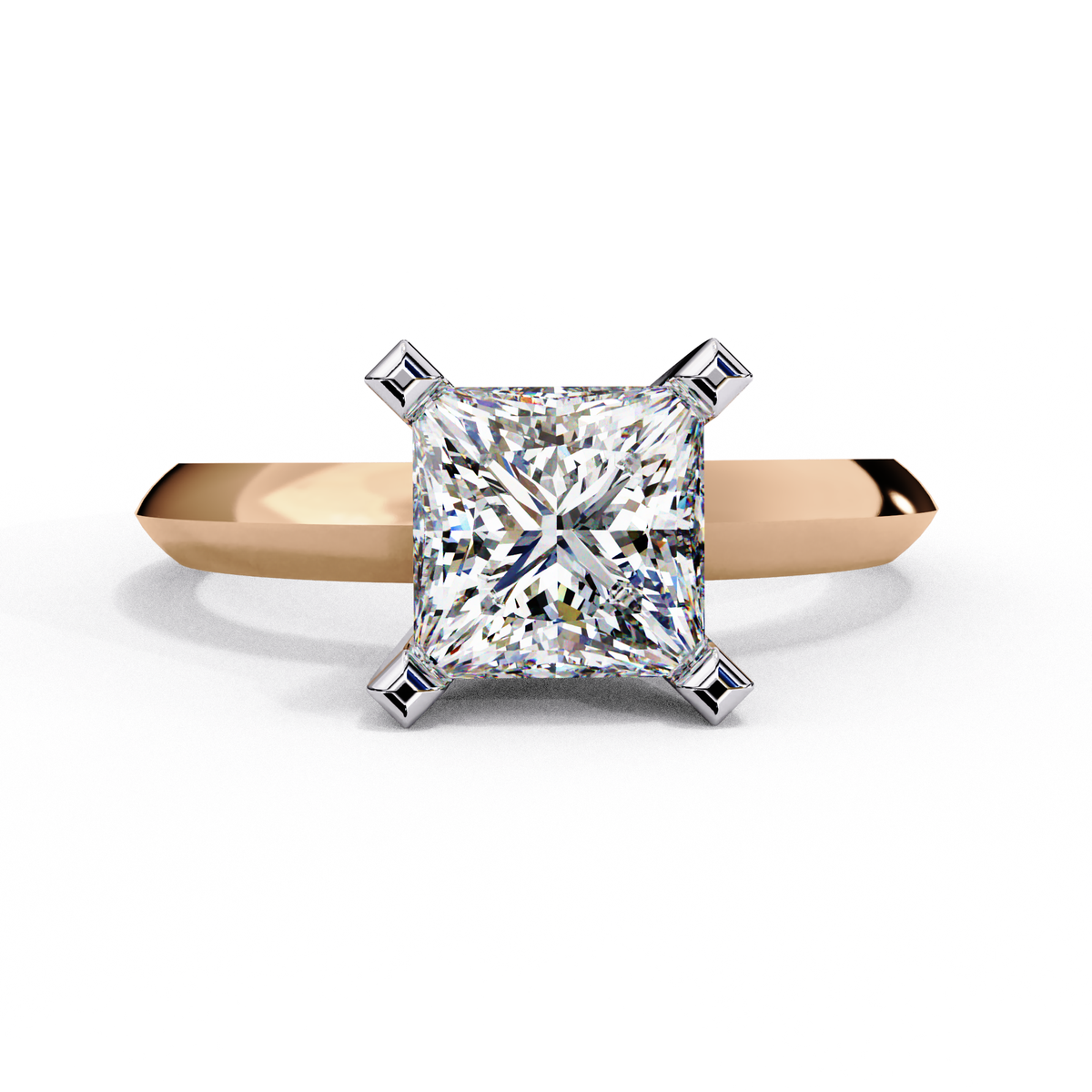 Reverra 14K Two-Tone Gold Solitaire Engagement Ring, CTTW-1.72
