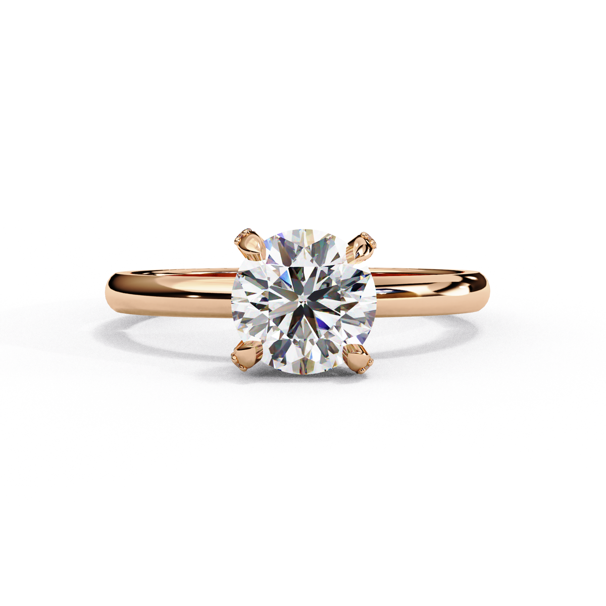 Reverra 14K Solitaire Diamond Classic Engagement Ring, CTTW-1.23