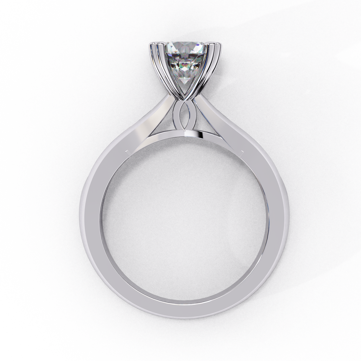 Reverra 14K Heart Prong Diamond Solitaire Engagement Ring, CTTW-1.29