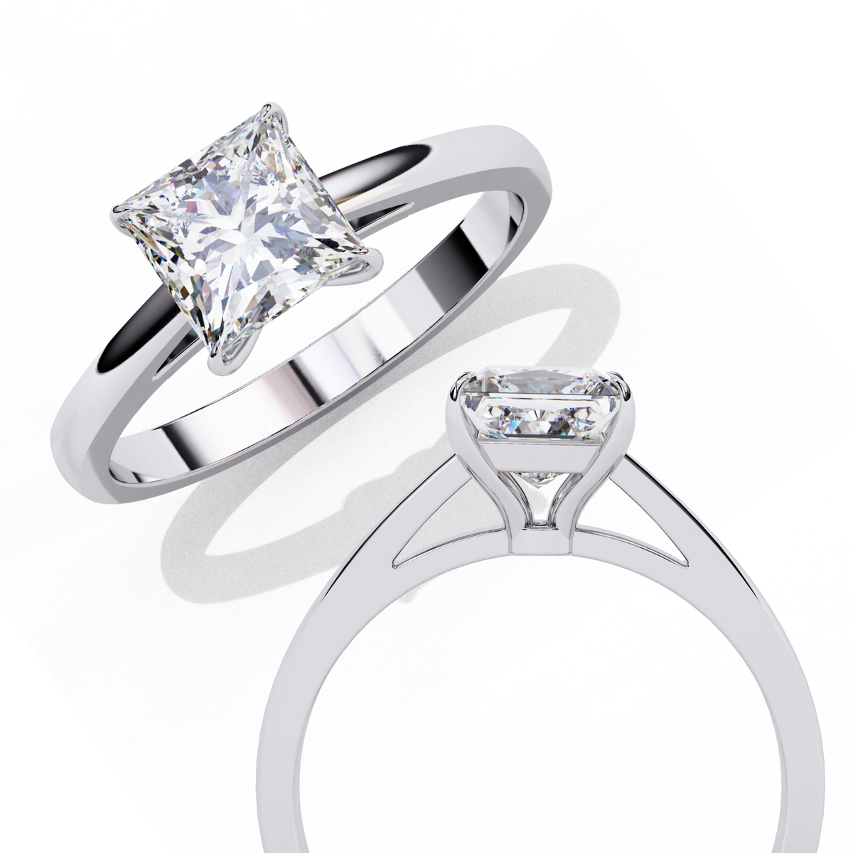 Reverra 14K Solitaire Diamond Classic Engagement Ring, CTTW-1.04