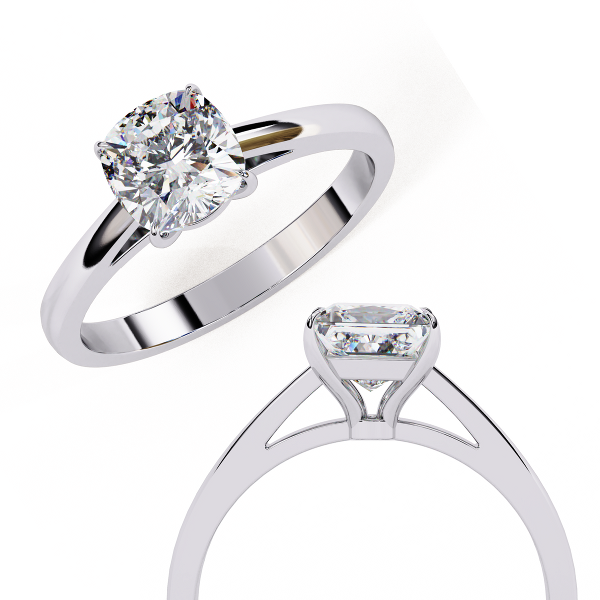 Reverra 14K Solitaire Diamond Classic Engagement Ring, CTTW-1.43