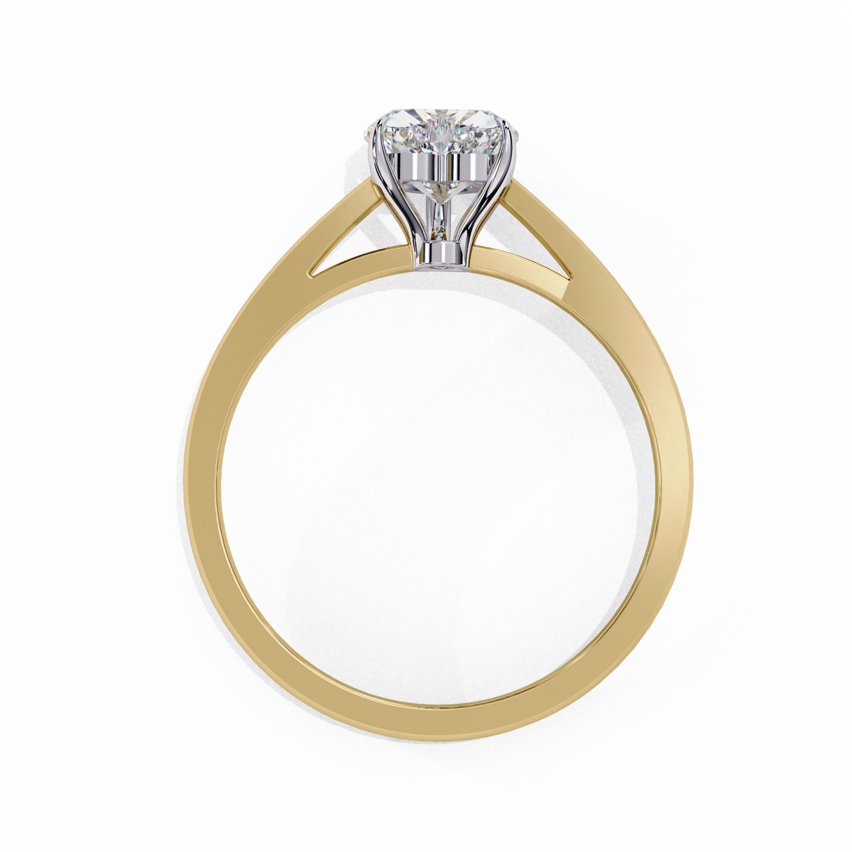 Reverra 14K Solitaire Diamond Elegant Classic Engagement Ring, CTTW-0.83