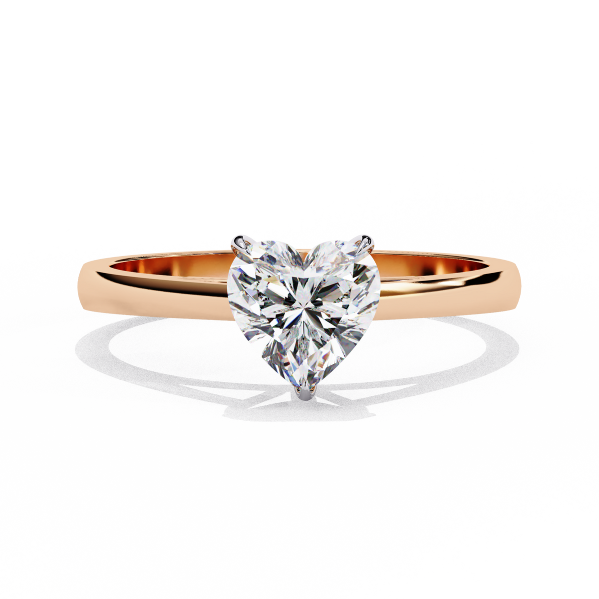 Reverra 14K Solitaire Diamond Elegant Classic Engagement Ring, CTTW-0.83