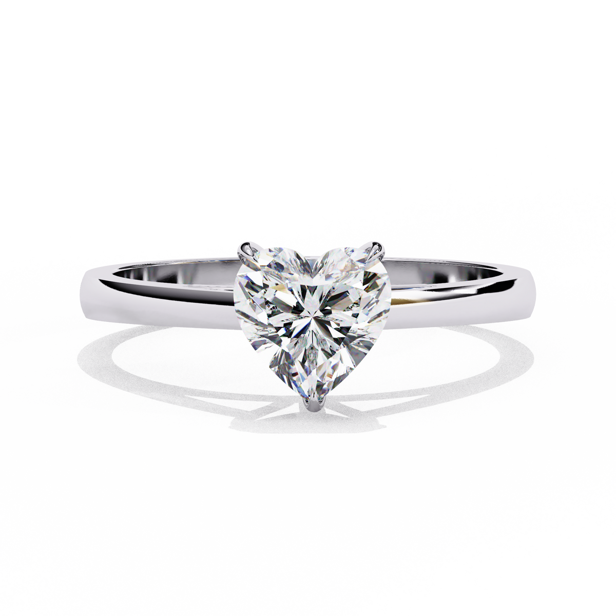 Reverra 14K Solitaire Diamond Elegant Classic Engagement Ring, CTTW-0.83
