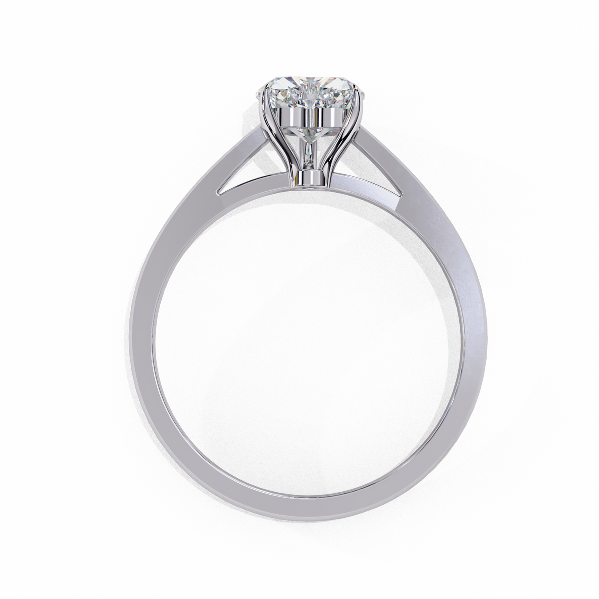 Reverra 14K Solitaire Diamond Elegant Classic Engagement Ring, CTTW-0.83