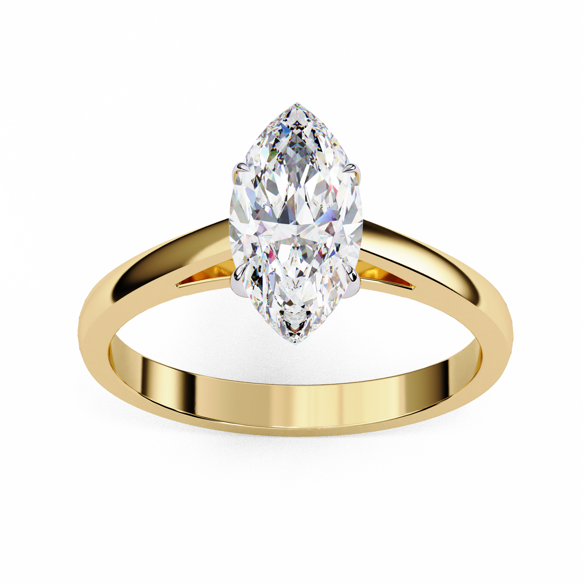 Reverra 14K Solitaire Diamond Classic Engagement Ring, CTTW-0.86