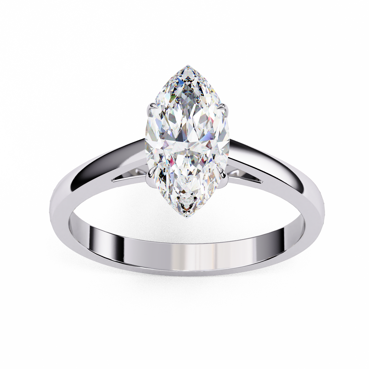 Reverra 14K Solitaire Diamond Classic Engagement Ring, CTTW-0.86