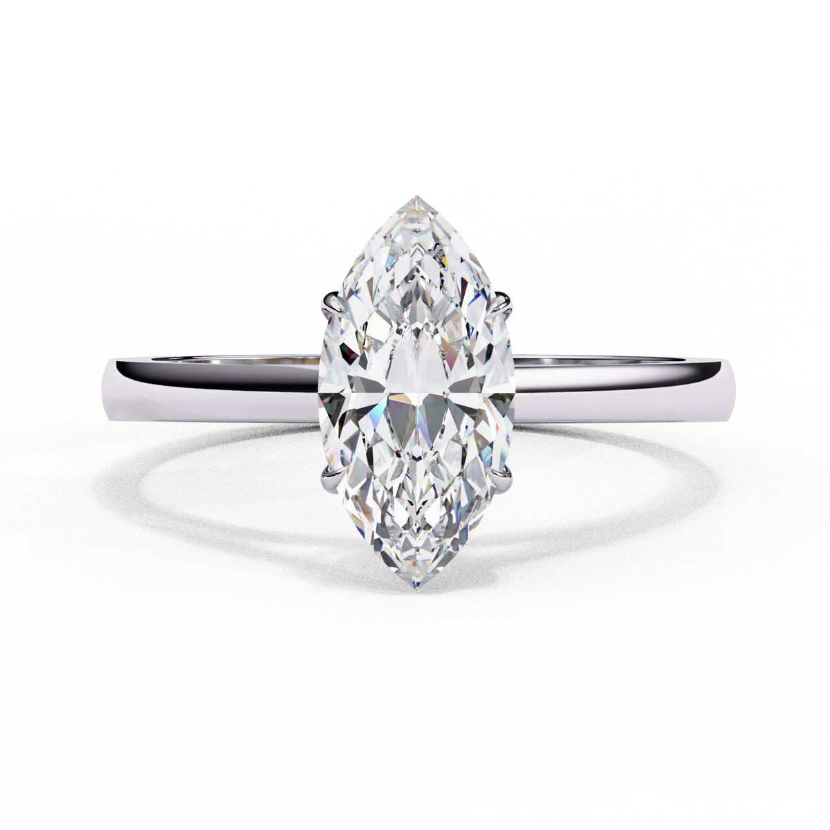 Reverra 14K Solitaire Diamond Classic Engagement Ring, CTTW-0.86