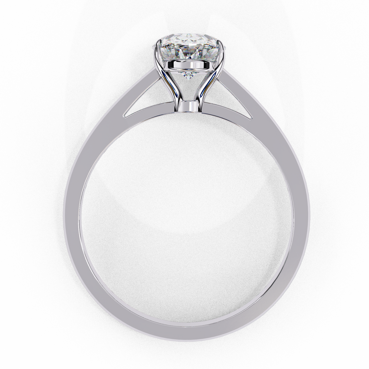 Reverra 14K Solitaire Diamond Elegant Classic Engagement Ring, CTTW-2.4