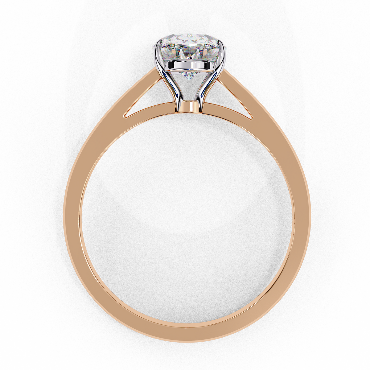 Reverra 14K Solitaire Diamond Elegant Classic Engagement Ring, CTTW-2.4