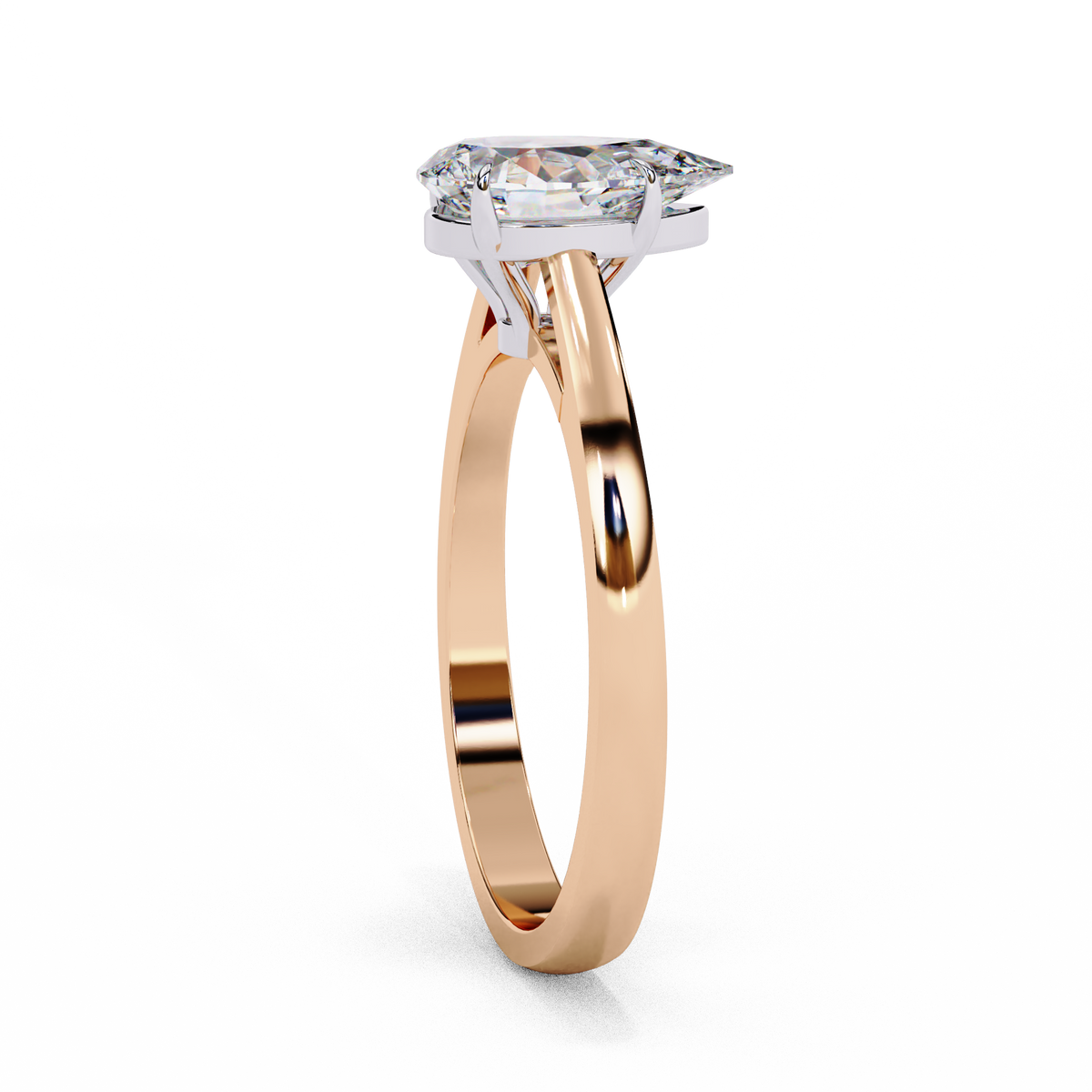 Reverra 14K Solitaire Diamond Elegant Classic Engagement Ring, CTTW-1.3