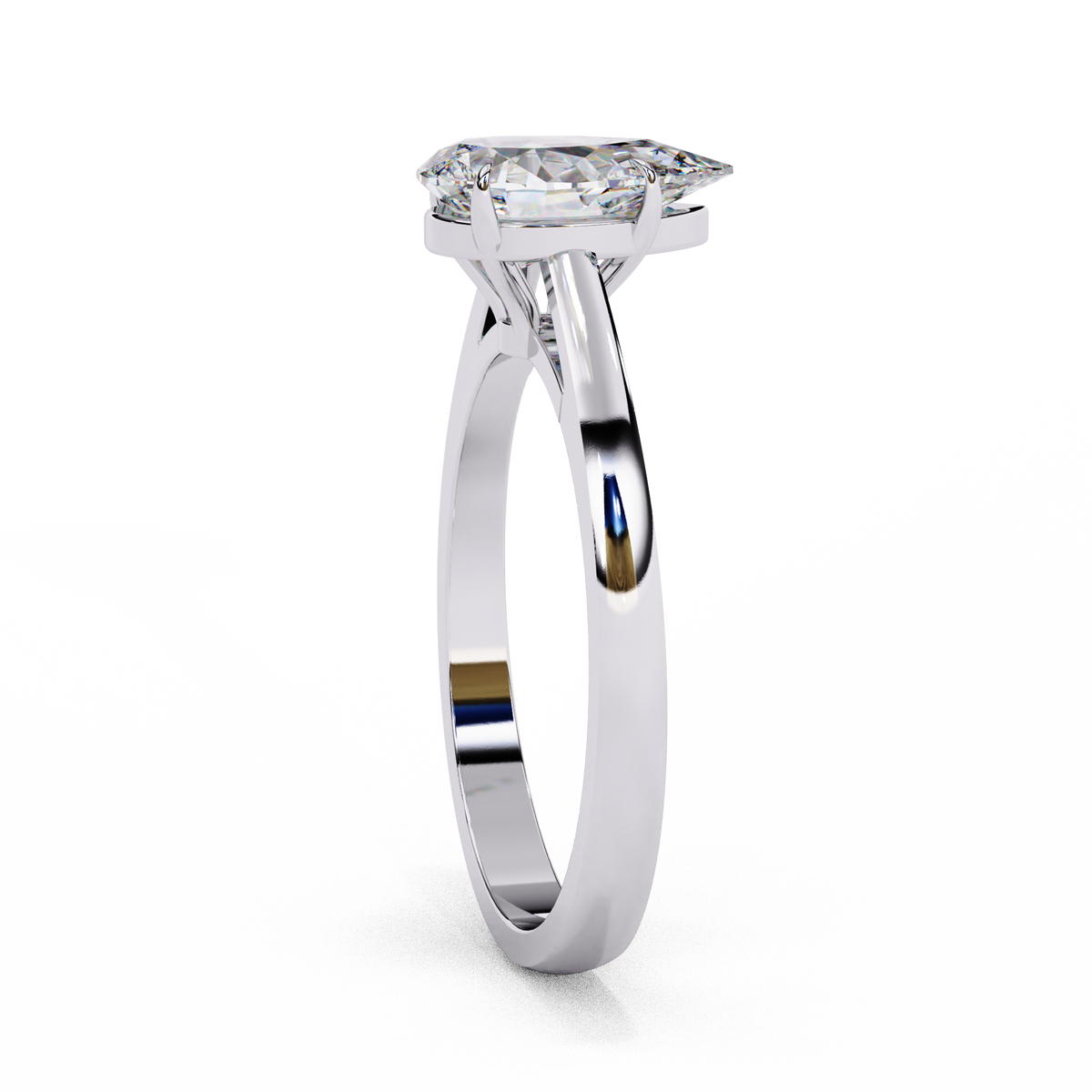 Reverra 14K Solitaire Diamond Elegant Classic Engagement Ring, CTTW-1.3