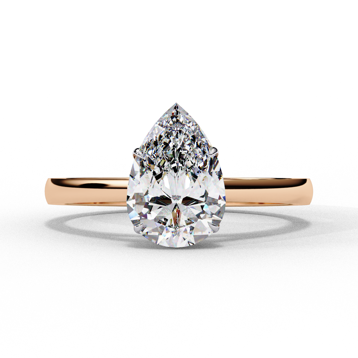 Reverra 14K Solitaire Diamond Elegant Classic Engagement Ring, CTTW-1.3
