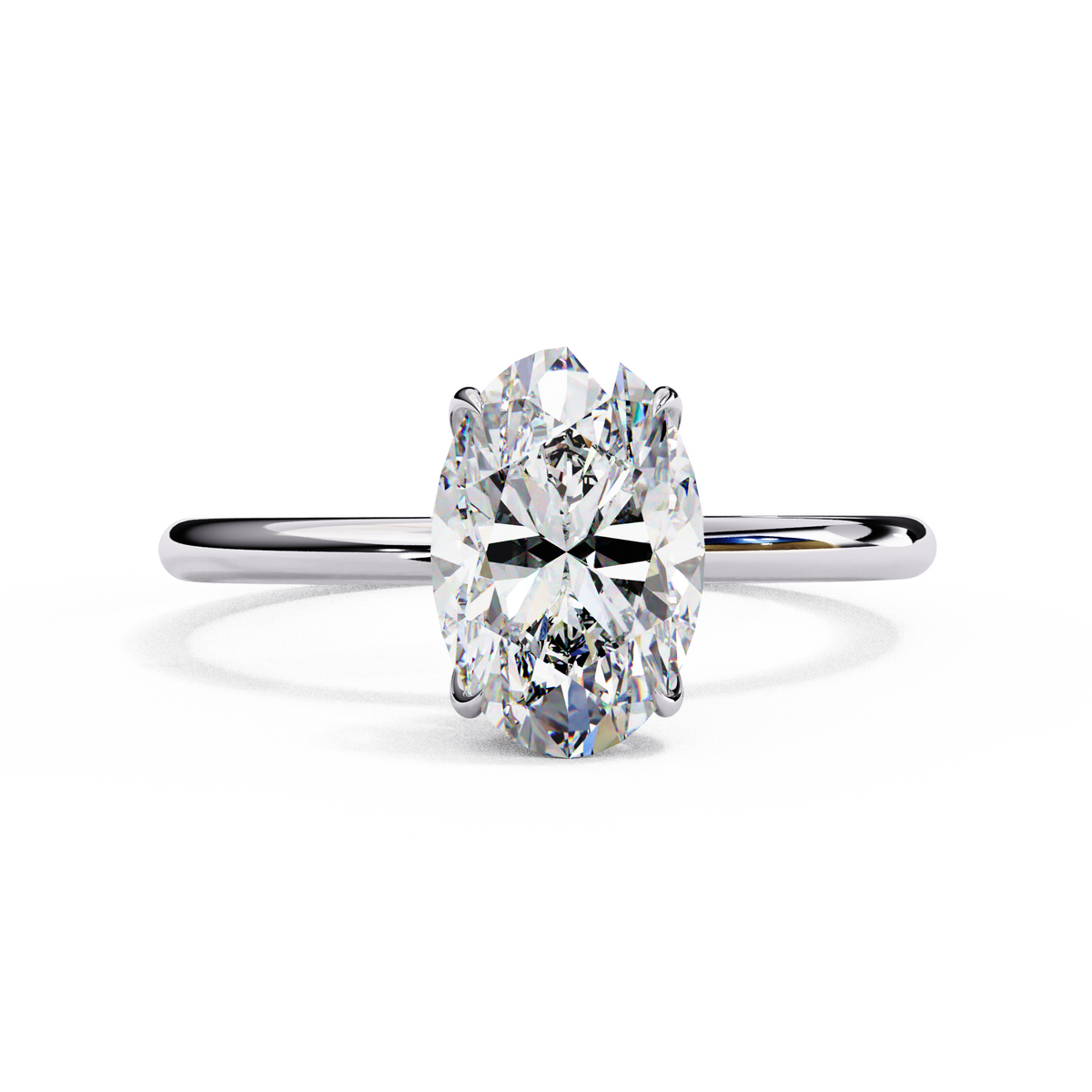 Reverra 14K Solitaire Diamond Minimalist Classic Engagement Ring, CTTW-1.25