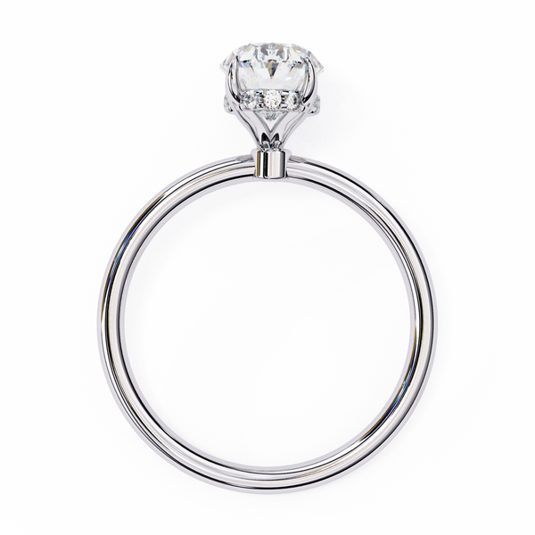 Reverra 14K Gold Solitaire Lab Grown Diamond Minimalist Classic Engagement Ring for Women, CTTW-1.25