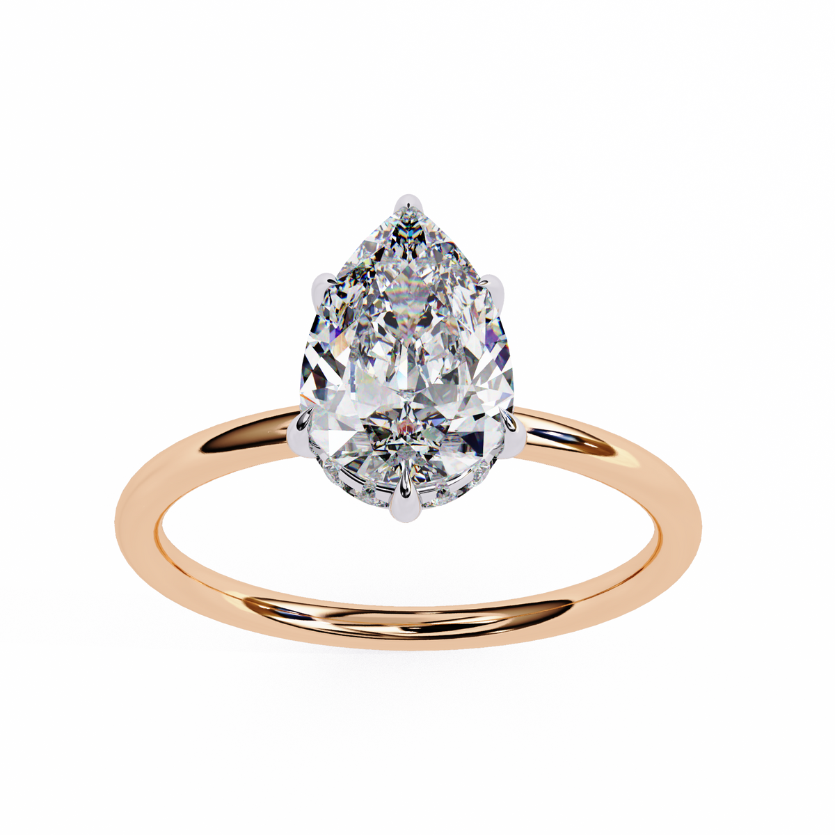 Reverra 14K Solitaire Diamond Six Prong Classic Engagement Ring, CTTW-1.9