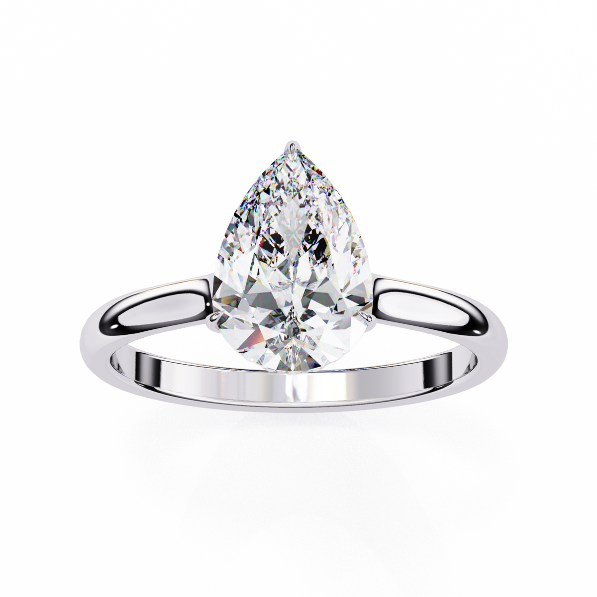 Reverra 14K Solitaire Diamond Hidden Halo Engagement Ring, CTTW-1.87