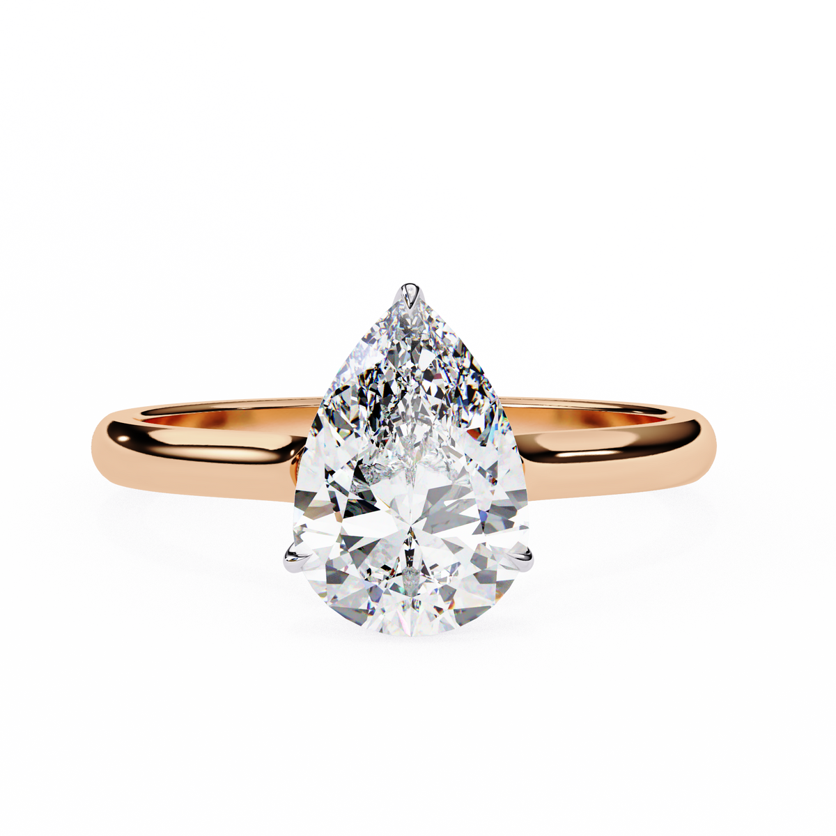 Reverra 14K Solitaire Diamond Hidden Halo Engagement Ring, CTTW-1.87